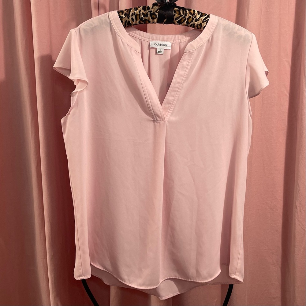 Calvin Klein pink blouse
